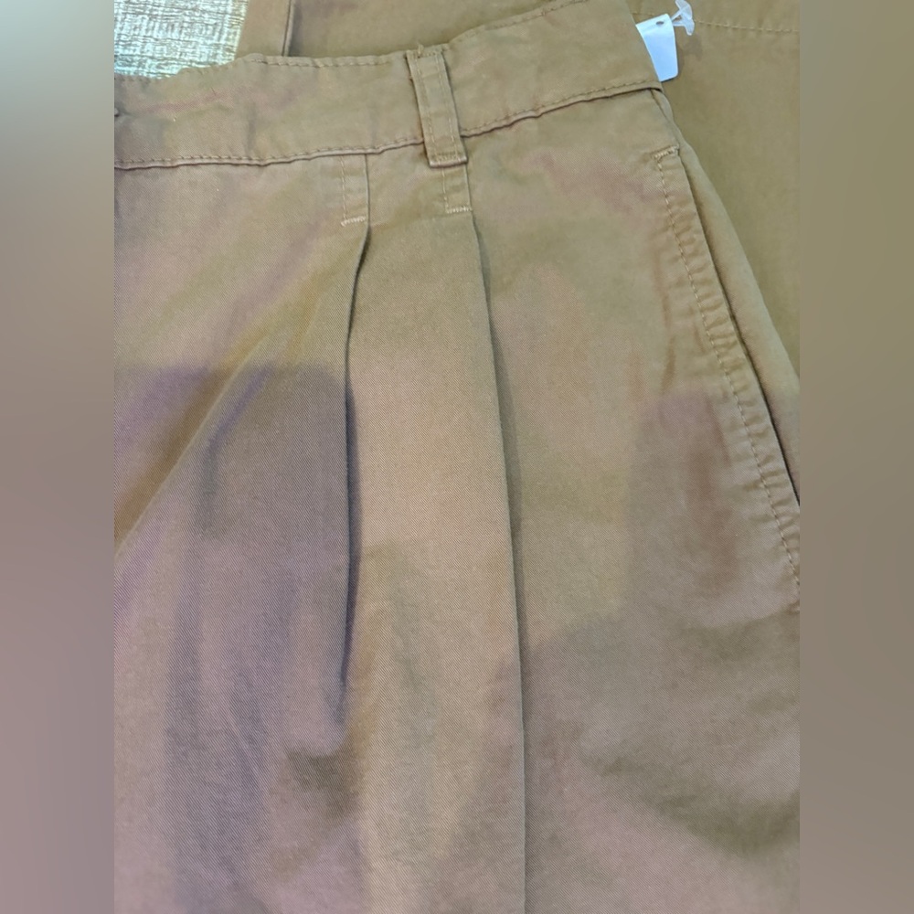 Frame Pleat Front Wide Leg Camel Chinos/Pants - Picture 9 of 16